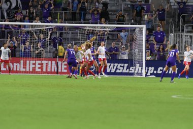 Orland Pride, 25 Ağustos 2018 'de Orlando Florida' daki Exploria Stadyumu 'nda Chicago Red Stars' a ev sahipliği yapıyor..