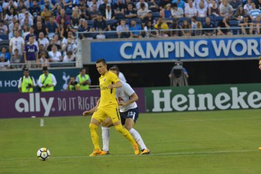 Paris Saint-Germain, Tottenham Hotspur 'a karşı 22 Temmuz 2017' de Orlando Florida 'daki Citrus Bowl' da. 