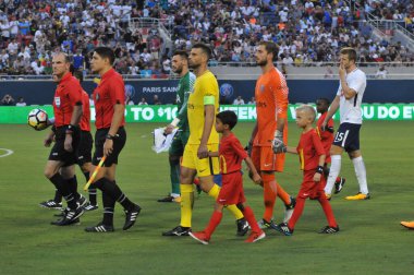 Paris Saint-Germain, Tottenham Hotspur 'a karşı 22 Temmuz 2017' de Orlando Florida 'daki Citrus Bowl' da.  