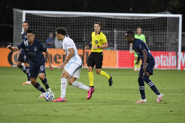 Mls Sırasındaki Minnesota United Ile Karşılaşan Kansas City Temmuz 2020 — Stok fotoğraf