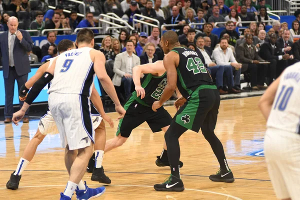 Orlando Magic Acoge Los Boston Celtics Amway Stadium Sábado Enero — Foto de Stock