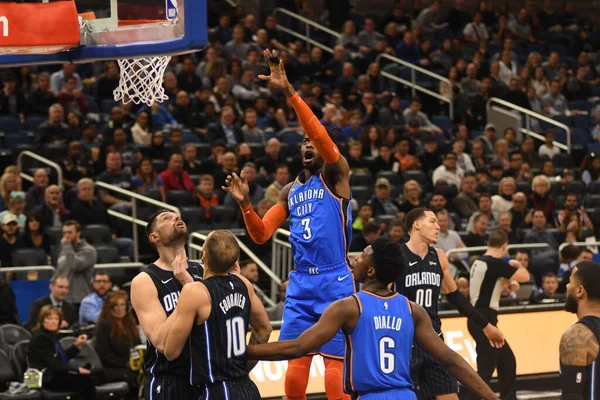 Orlando Magic Organizuje Oklahomacity Thunder Amway Center Orlando Florydzie Stycznia — Zdjęcie stockowe