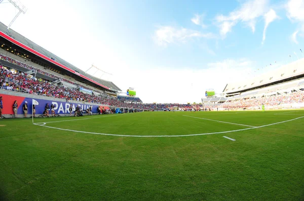 Коста Рика Встретится Парагваем Время Copa America Centenario Стадионе World — стоковое фото