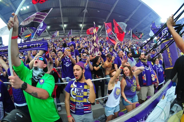 Orlando City Gospodarzem Nyc Orlando City Stadium Orlando Florida Dniu — Zdjęcie stockowe