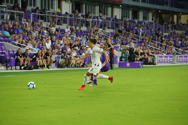 Orgulhos Fotográficos Recebe Portland Thorns Orlando City Stadium Orlando Florida — Fotografia de Stock