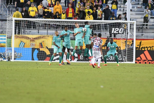 Fluminense Barcelona Durante Copa Flórida Spectrum Stadium Janeiro 2018 Orlando — Fotografia de Stock