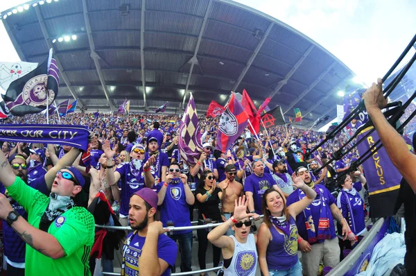 Orlando City Gospodarzem Nyc Orlando City Stadium Orlando Florida Dniu — Zdjęcie stockowe