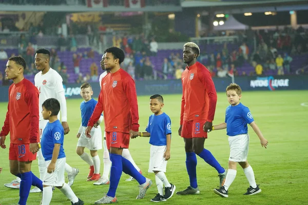Amerikan Futbol Takımı 15 Kasım 2019 Cuma günü Orlando Florida 'daki Exploria Stadyumu' nda oynanan Concacaf Uluslar Ligi karşılaşmasında Kanada 'ya ev sahipliği yapmaktadır.