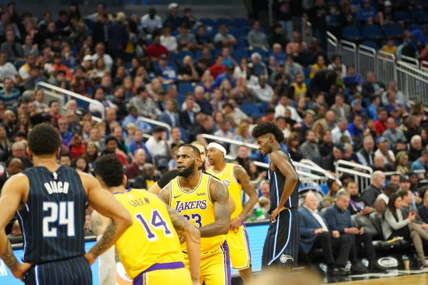 Orlando Magic Φιλοξενεί Τους Lakers Στο Amway Center Στο Orlando — Φωτογραφία Αρχείου