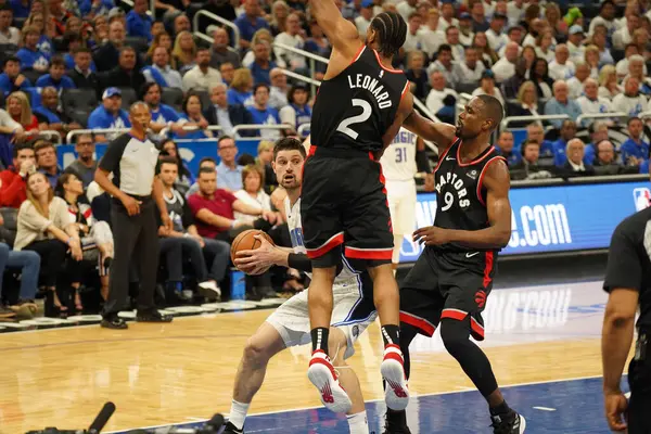 Orlando Magic Hosts Toronto Rapters Nba Playoff Amway Arena Orlando — Stock Photo, Image