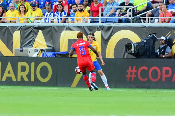 Brasile Affronta Haiti Durante Centenario Della Copa America Orlando Florida — Foto Stock