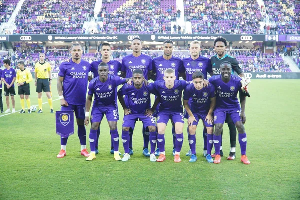 Orlando City Host Real Salt Lake Exploria Stadium Orlando Φλόριντα — Φωτογραφία Αρχείου