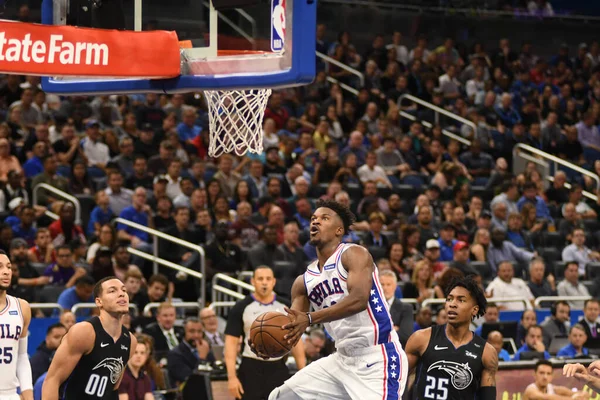 Orlando Magic Gastheer Van Philadelphia 76Ers Het Amway Center Orlando — Stockfoto