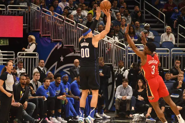 Orlando Magic Host Louisiana Pelicans Het Amway Center Orlando Florida — Stockfoto