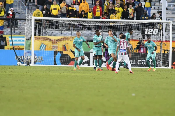 Fluminense Barcelona Během Floridského Poháru Stadionu Spectrum Ledna 2018 Orlandu — Stock fotografie