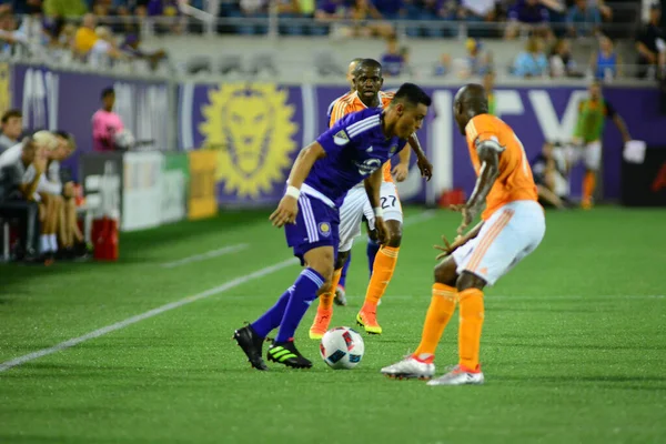 Orlando City Házigazdája Houston Dynamo Július 2016 Camping World Stadium — Stock Fotó