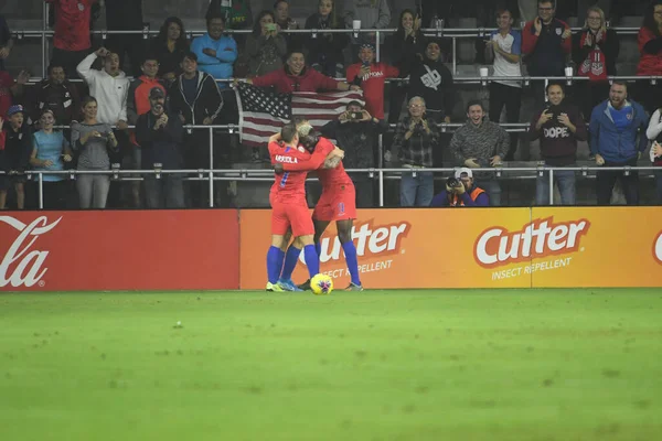 Het Amerikaanse Voetbalteam Organiseert Canada Tijdens Concacaf Nations League Match — Stockfoto