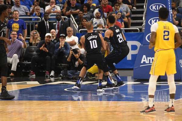 Orlando Magic Φιλοξενεί Τους Golden State Warriors Στο Amway Center — Φωτογραφία Αρχείου