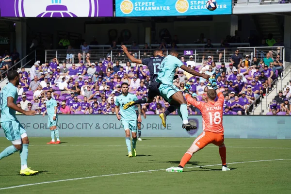 Orlando City Recebe Vancouver Whitecaps Orlando City Stadium Sábado Abril — Fotografia de Stock