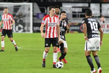 Korintliler, 10 Ocak 2018 'de Orlando City Stadyumu' nda düzenlenen Florida Kupası 'nda PSV Eindhoven' a karşı..  