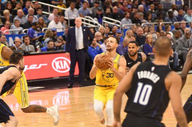 Orlando Magic, 28 Şubat 2019 Perşembe günü Orlando Florida 'daki Amway Center' da Golden State Warriors 'a ev sahipliği yaptı. 