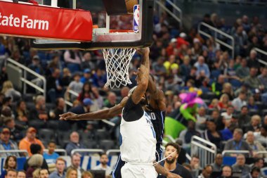 Orlando Magic 28 Şubat 2020 tarihinde Orlando Florida 'da Amway Center' da Minnesota Timberwolves 'a ev sahipliği yapar..  