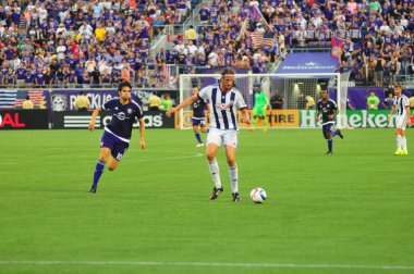 Orlando City SC 15 Temmuz 2015 'te Orlando Florida' daki Camp World Stadyumu 'nda West Bromwich Albion' a ev sahipliği yaptı. Fotoğraf: Marty Jean-Louis