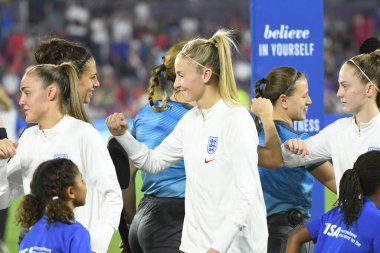 5 Mart 2020 'de Orlando Florida' daki Exploria Stadyumu 'nda düzenlenen 2020 SheBelieves Kupası' nda ABD - İngiltere Karşılaşması 