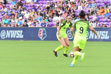 Orlando Pride 21 Temmuz 2018 'de Orlando Florida' daki Exploria Stadyumu 'nda Seattle Reign FC' ye ev sahipliği yapmaktadır. Fotoğraf: Marty Jean-Louis