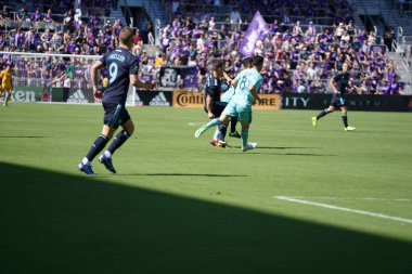 Orlando City SC 20 Nisan 2019 'da Orlando City Stadyumu' nda Vancouver Whitecaps 'a ev sahipliği yapıyor..  