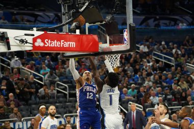 Orlando Magic, Philadelphia 76ers 'ı 13 Kasım 2019 Çarşamba günü Amway Center' da ağırlamaktadır. Fotoğraf: Marty Jean-Louis