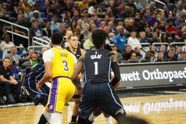 Orlando Magic 11 Aralık 2019 Çarşamba günü Orlando Forida 'daki Amway Center' da Los Angeles Lakers 'a ev sahipliği yaptı..  