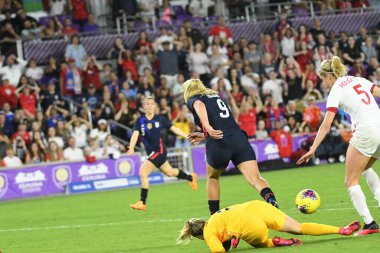 5 Mart 2020 'de Orlando Florida' daki Exploria Stadyumu 'nda düzenlenen 2020 SheBelieves Kupası' nda ABD - İngiltere Karşılaşması 