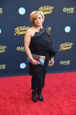 24 Mart 2018 Cumartesi günü Las Vegas 'taki Orleans Resort' ta düzenlenen 33. Yıldız Ödülleri Kırmızı Halı sırasında ünlüler.