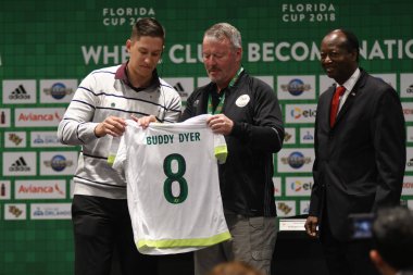 Basın Konferansı futbolcularının görüntüsü