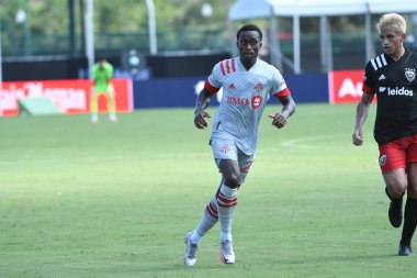 Toronto FC, 13 Temmuz 2020 tarihinde Orlando Florida 'daki ESPN Wild World of Sports' ta düzenlenen MLS Back Tournament sırasında D.C. United ile karşılaştı. Fotoğraf: Marty Jean-Louis