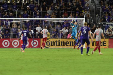 Orlando City 21 Temmuz 2019 tarihinde Florida, Orlando 'da Exploria Stadyumu' nda New York Red Bulls 'a ev sahipliği yaptı..