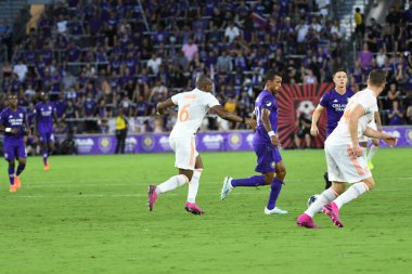 Orlando City SC, 6 Ağustos Salı günü Orlando Florida 'daki Exploria Stadyumu' nda oynanan ABD Kupası sırasında Atlanta United FC 'ye ev sahipliği yaptı..