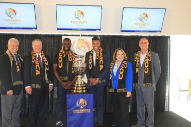 3 Mayıs 2016 tarihinde Orlando Florida 'daki Dünya Kampı Stadyumu' nda Copa Centenario için basın toplantısı düzenlendi..