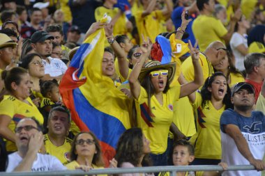 ABD Kolombiya 'ya karşı Raymond James Stadyumu' nda 11 Ekim 2018 'de.  