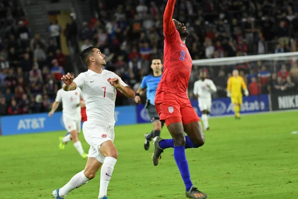 Amerikan Futbol Takımı 15 Kasım 2019 Cuma günü Orlando Florida 'daki Exploria Stadyumu' nda oynanan Concacaf Uluslar Ligi karşılaşmasında Kanada 'ya ev sahipliği yapmaktadır.