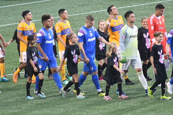 Atlanta United sunucusu Tigres & MLS Homegrown takımları 31 Temmuz 2018 'de Atlanta, Georgia' da düzenlenen MLS All Star haftasında. Fotoğraf: Marty Jean-Louis