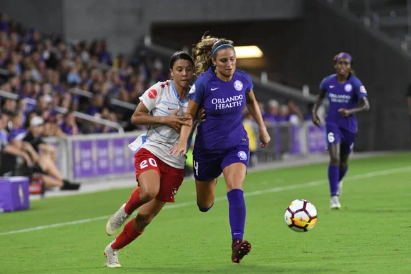 Orland Pride, 25 Ağustos 2018 'de Orlando Florida' daki Exploria Stadyumu 'nda Chicago Red Stars' a ev sahipliği yapıyor..  