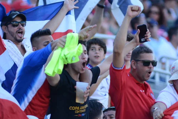 Costa Rica Enfrenta Paraguay Durante Copa América Centenario Camping World —  Fotos de Stock