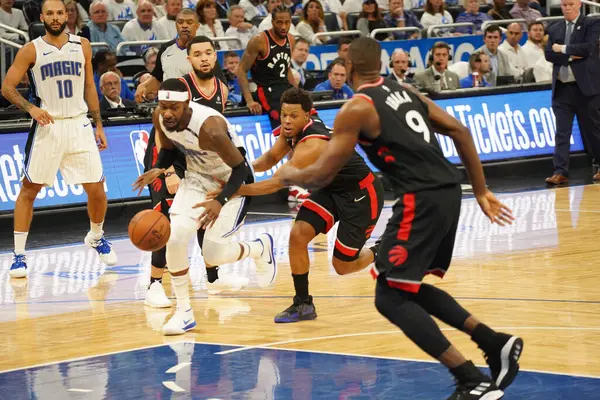 Orlando Magic Házigazdák Toronto Rapters Alatt Nba Rájátszás Forduló Amway — Stock Fotó