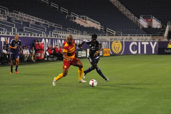 Orlando City SC, 29 Haziran 2016 'da Orlando Florida' daki Kamp Dünyası Stadyumu 'nda Fort Lauderdale Strikers' a ev sahipliği yaptı..