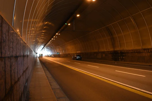 Widok Tunelu Pięknym Mieście Genua Włochy — Zdjęcie stockowe