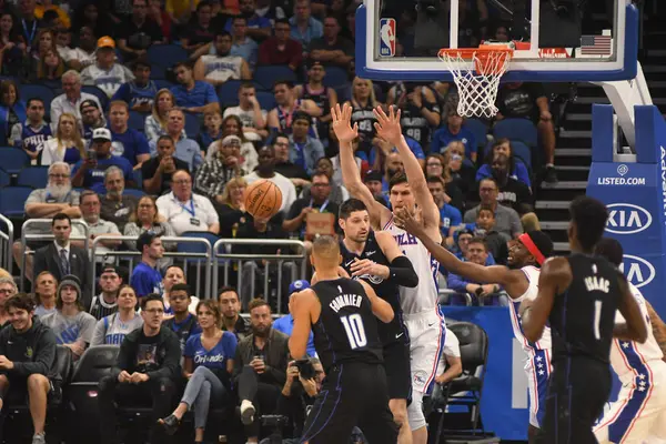 Orlando Magic Host Philadelphia 76Ers Amway Arena Orlando Florida March — Φωτογραφία Αρχείου