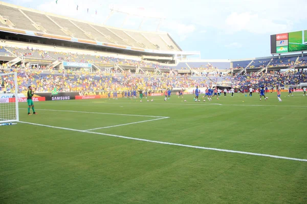 Brasil Enfrenta Haiti Durante Centenário Copa América Orlando Florida Camping — Fotografia de Stock