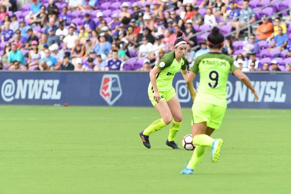 Orlando Pride 21 Temmuz 2018 'de Orlando Florida' daki Exploria Stadyumu 'nda Seattle Reign FC' ye ev sahipliği yapmaktadır. Fotoğraf: Marty Jean-Louis